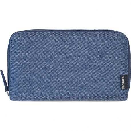 Pacsafe RFIDsafe LX250 RFID Blocking Travel Wallet (Denim)