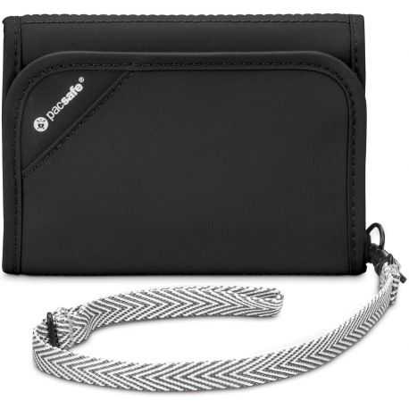 Pacsafe RFIDsafe V125 RFID Blocking Trifold Wallet (Black)