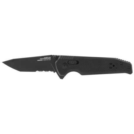 SOG Vision XR Partially Serrated (Black)