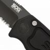 SOG SOG-TAC Automatic Partically Serrated (Black TiNi)