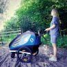Hamax Traveller Double Bike Trailer (Petrol-Blue-Grey)