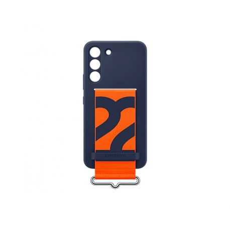 Samsung Galaxy S22 Silicone with Strap Cover (Navy)