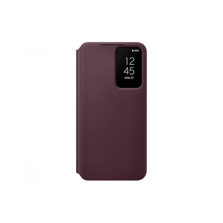 Samsung Galaxy S22 Smart Clear View Cover (Burgundy)