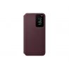 Samsung Galaxy S22 Smart Clear View Cover (Burgundy)
