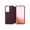 Samsung Galaxy S22 Smart Clear View Cover (Burgundy)