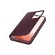 Samsung Galaxy S22 Smart Clear View Cover (Burgundy)