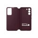 Samsung Galaxy S22 Smart Clear View Cover (Burgundy)