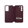Samsung Galaxy S22 Smart Clear View Cover (Burgundy)