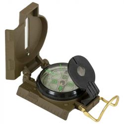 Highlander Military Heavy Duty Folding Compass (Olive)