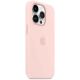Apple iPhone 14 Pro Silicone Case/MagSafe/Chalk Pink