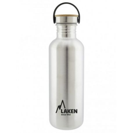 Laken Basic Steel Bottle 1L Bamboo Cap