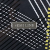 Semi Line Black Pattern T5651