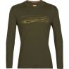 Icebreaker 200 Oasis LS Crewe Ski Stripes Men