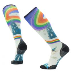 Smartwool Ski Zero Cushion Rainbow Trails Print OTC