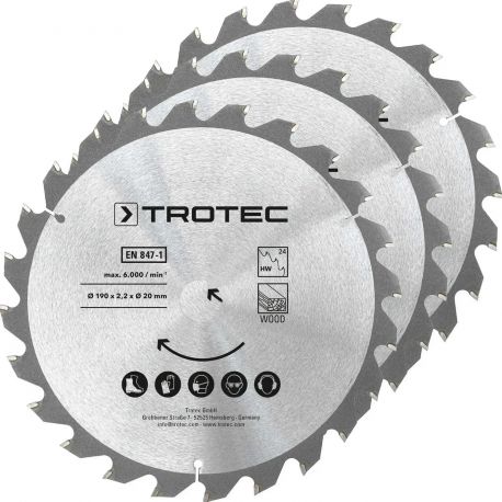 Trotec 190х20х2,2 HW24 Wood (3 шт) (6215001330)