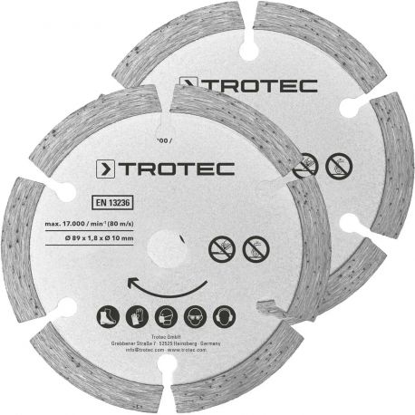 Trotec 2 Diamond 89х10х1,8 (2 шт) (6215001302)