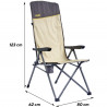 Uquip Крісло розкладне Uquip Justy XL Sand/Grey (244045)