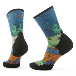 Smartwool Women's Trail Run Targeted CushionMountain Print Crew