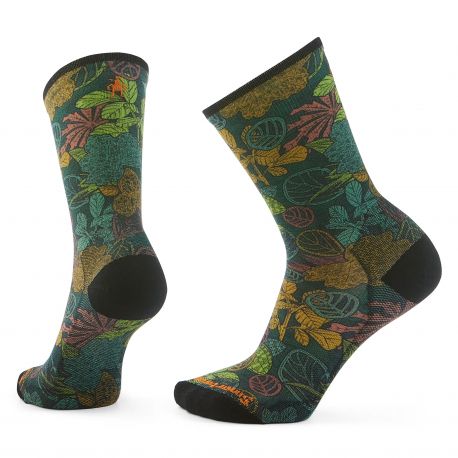 Smartwool Bike Zero Cushion Aloha Forest Print Crewi