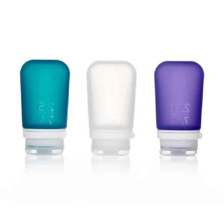 Humangear GoToob+ 3-Pack Medium (clear/purple/teal)