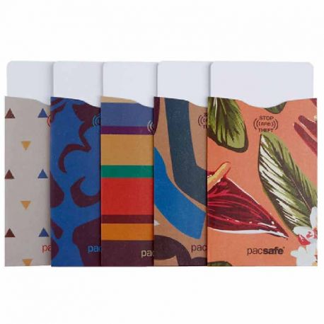 Pacsafe RFIDsleeve 25 5-Pack Tropical