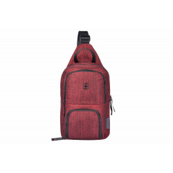 Wenger Console Cross Body Bag (Burgundy Grey)