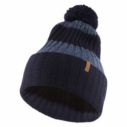 Fjallraven Byron Striped Pom Hat (Dark Navy/Uncle Blue)