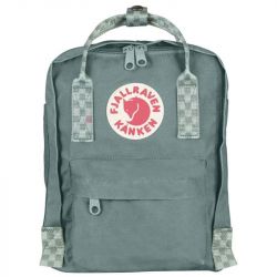 Fjallraven Kanken Mini (Frost Green/Chess Pattern)