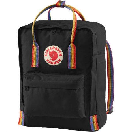 Fjallraven Kanken Rainbow (Black/Rainbow Pattern)