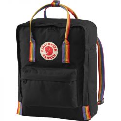 Fjallraven Kanken Rainbow Mini (Black/Rainbow Pattern)