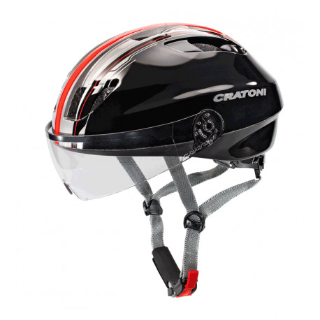 Cratoni Evolution Light S/M (Black-Red) 53-57 см