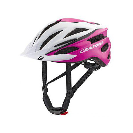 Велошлем Cratoni Pacer XS-S (49-55 см) белый/розовый матовый