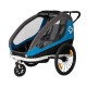 Велоприцеп Hamax Traveller двухместный многофункциональный детский petrol/blue/grey