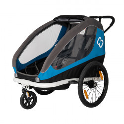 Hamax Велоприцеп Hamax Traveller двухместный многофункциональный детский petrol/blue/grey