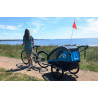 Hamax Traveller Double Bike Trailer (Petrol-Blue-Grey)
