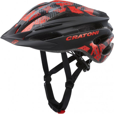 Cratoni Pacer Junior S-M (Black Red Matt) 54-58 см