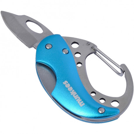 Munkees Munkees 2517 брелок-нож Mini Carabiner Knife blue