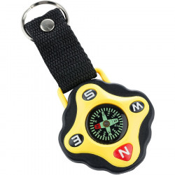 Munkees Munkees 3155 брелок-компас Key Fod Compass black-yellow