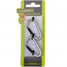Munkees Munkees 3205 карабин D 5 mm x 50 mm (пара) grey