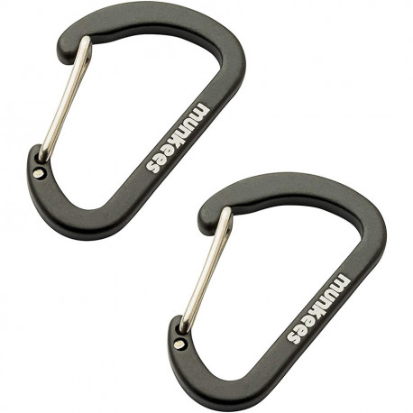 Munkees Munkees 3251 карабин Flat Wiregate 4 mm x 40 mm (пара) black