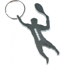 Munkees Munkees 3492 брелок-открывашка Tennis Player grey