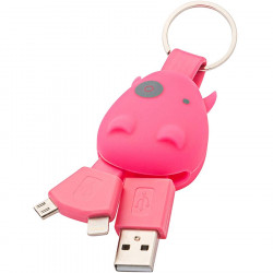 Munkees Munkees 3700 брелок-зарядка Smart Charger pink