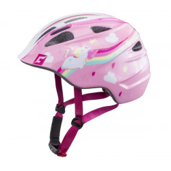 Велошлем детский Cratoni Akino "единорог" размер S (49-53 см) розовый