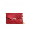 POOLPARTY Red Crocodile Clutch