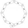 ABUS 6000/120 Bordo Big SH (Red)