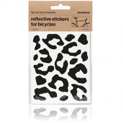 Bookman Reflective Leopard Print Stickers (Black)