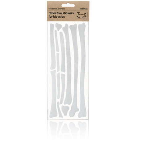 Bookman Reflective Bone Stickers (White)