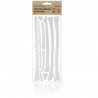 Bookman Reflective Bone Stickers (White)