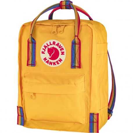 Fjallraven Kanken Rainbow Mini (Warm Yellow/Rainbow Pattern)