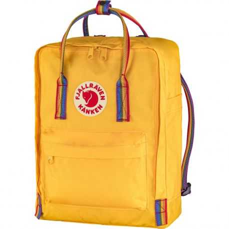 Fjallraven Kanken Rainbow (Warm Yellow/Rainbow Pattern)